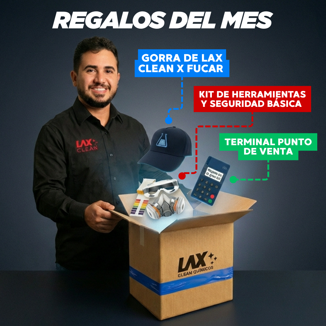 "GRAN KIT 2026" DE LAX CLEAN HOGAR Y AUTOMOTRIZ + 2 CURSOS ONLINE CON FÓRMULAS EN VIDEO CON ACTUALIZACIONES + ATENCIÓN PERSONALIZADA 45 DÍAS